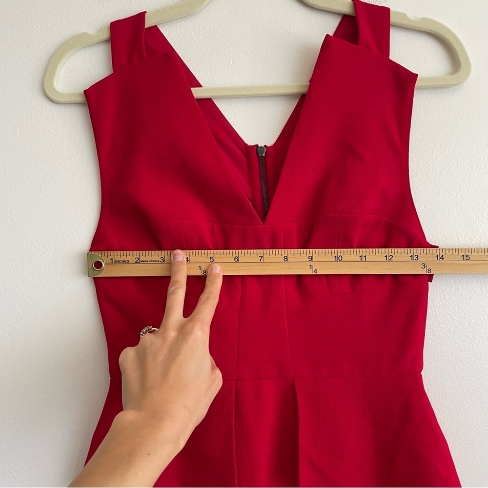 Cushnie et Ochs red cut out dress back zip cherry sexy going out event valentine - Picture 8 of 13